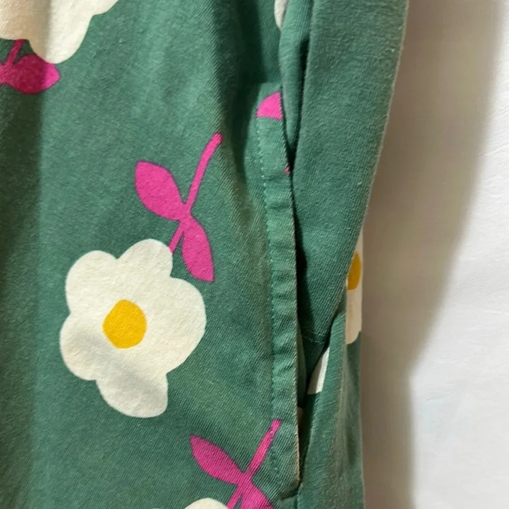 Hanna Andersson Green Floral Kids Dress
